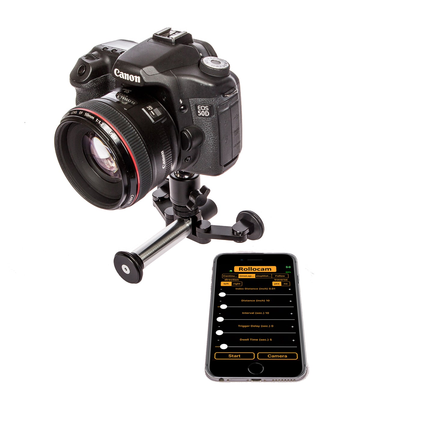 Rollocam H-2 - Face Following intelligent, portable tripod for SmartPhones and small cameras