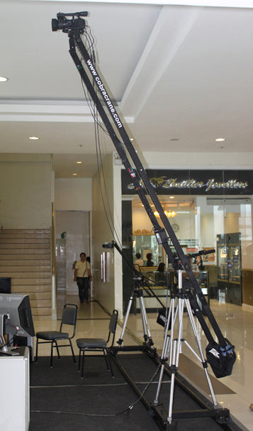CobraCrane 2HD 10 Foot Dual Arm Heavy Duty Camera Jib w pan head & Bag Set