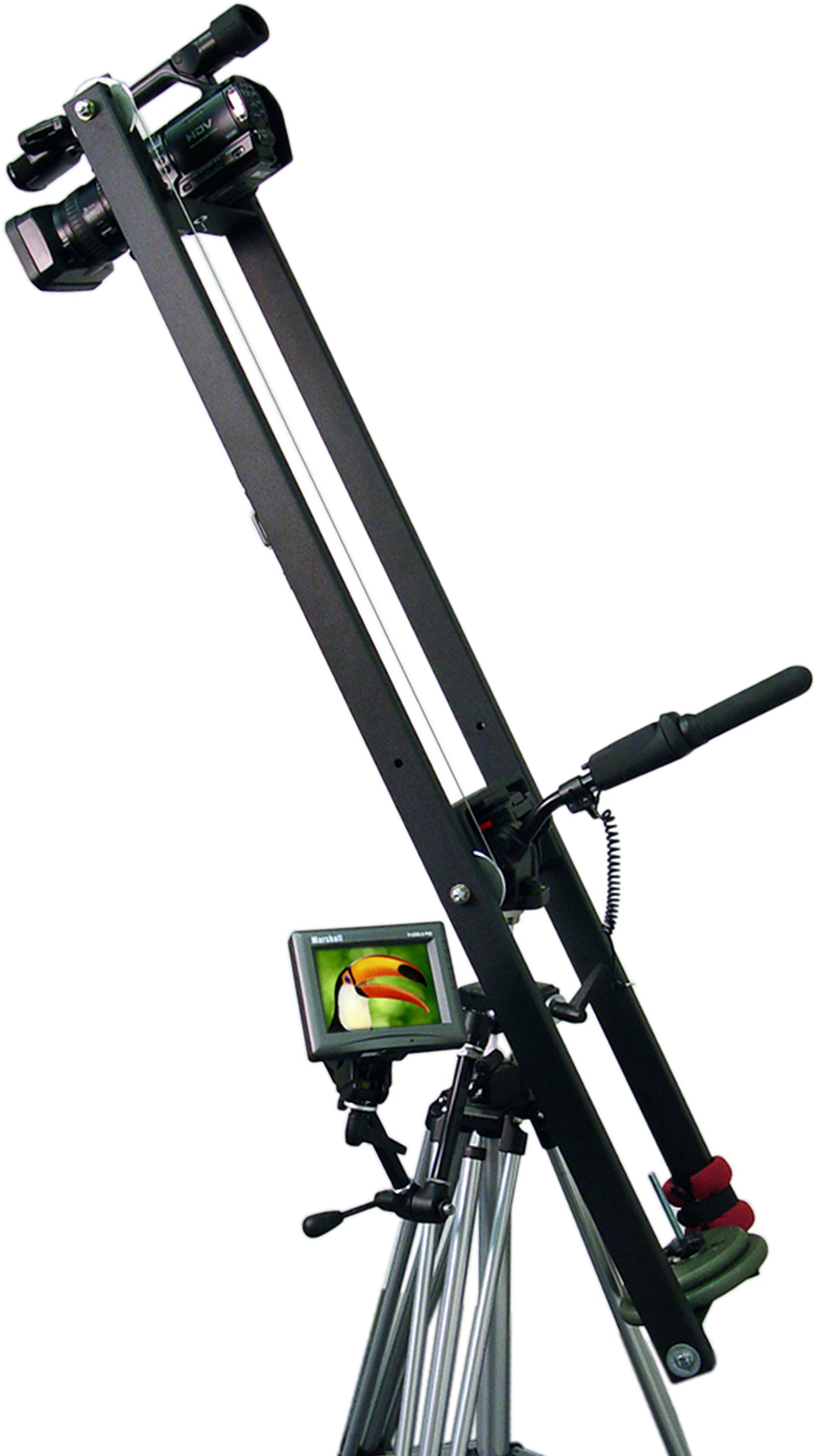 CobraCrane 2 - 5 foot steel dual arm crane w/ Cable Operated Pan Head & Bag set