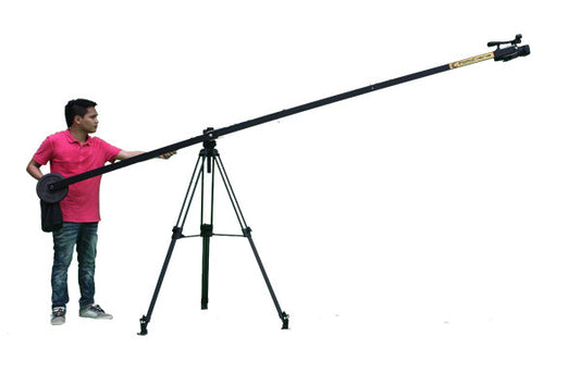 12 foot Single arm Jib with Remote Pan Tilt & BackPack