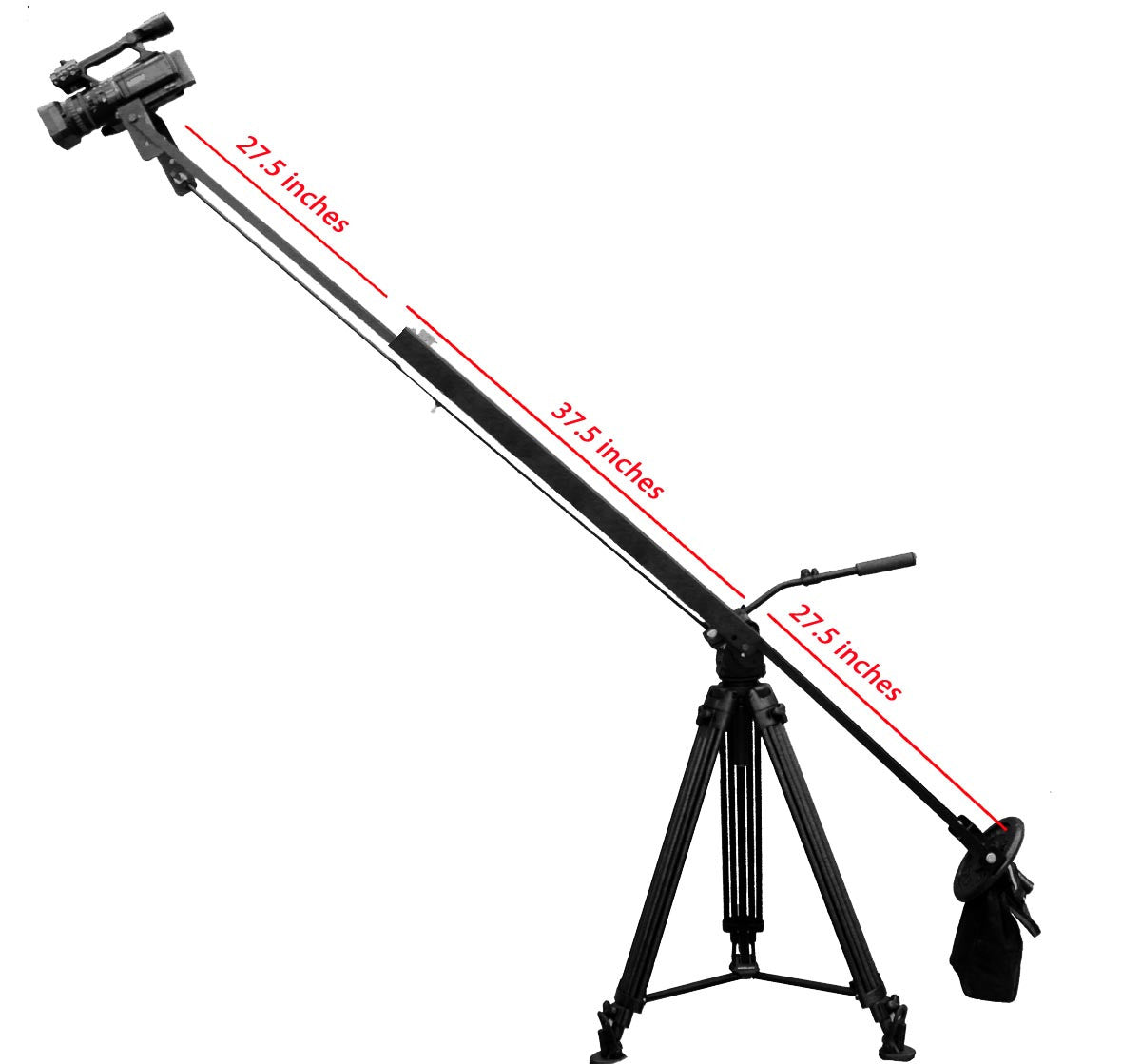 8 foot Dual arm telescoping jib FotoCrane UltraLite 3ft - 8 ft. w bag set