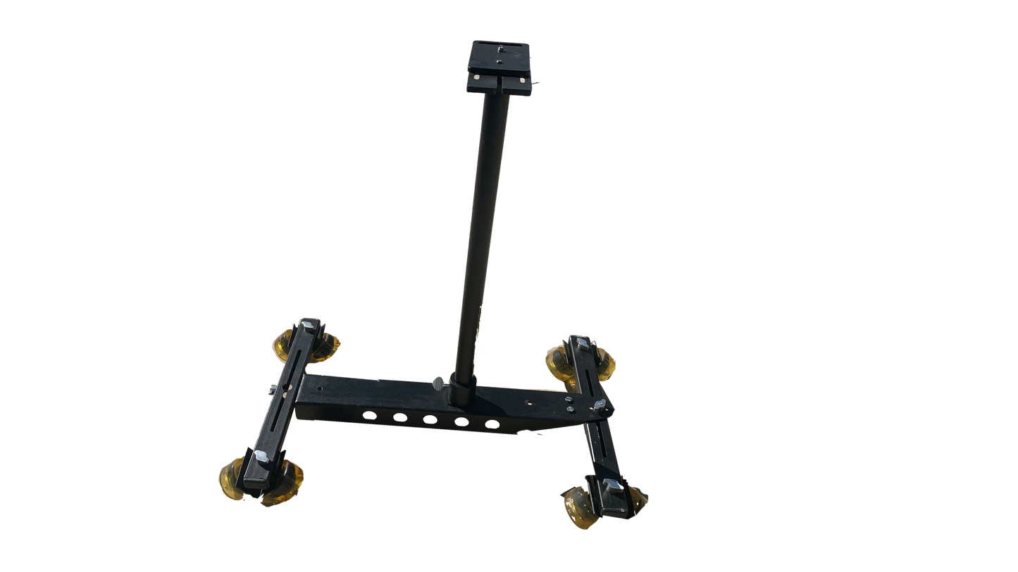 SteadyTracker Collapsible Tracking Dolly, 15' track, 6' jib, panning kit